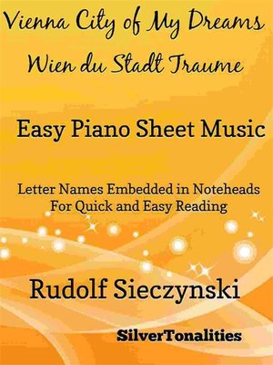 cover image of Vienna City of My Dreams Easy Piano Sheet Music